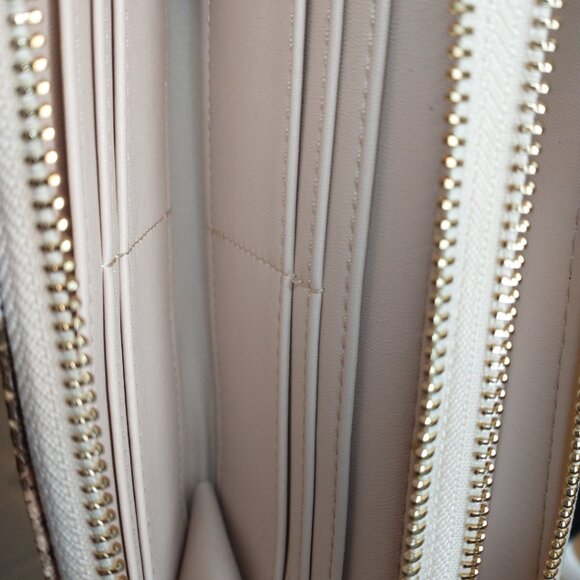 Women's Snake Print Double Zip Wallet - A New Day - Picture 2 of 6